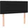 vidaXL Kopfteil Schwarz 100x5x78/88 cm Stoff
