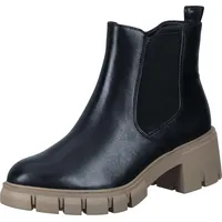 TAMARIS Damen Chelsea Boots Schwarz kombi