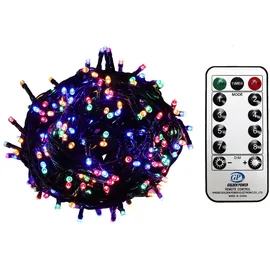 Gartenpirat 960 LED Lichterkette bunt aussen Kabel transparent mit Timer Fernbedienung Progamme Dimmen