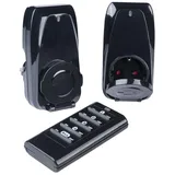 Vivanco Funksteckdose 2-fach Schwarz