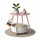 Coemo Beistelltisch Kosi mit Canvas Korb - Metallgestell mit Stoffkorb, Ø Gr.: onesize