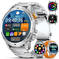 DREMAC Smartwatch Herren-1000mAh Akku/1.75'' HD Großes Display,Smartwatch mit Bluetooth Anrufe/130+ Sportmodi,IP68 Wasserdicht Fitnessuhr mit Herzfrequenz/Schlafmonitor,für Android iOS