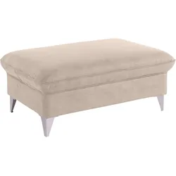 Polsterhocker COTTA "Caluso", beige, B:101cm H:46cm T:65cm, NaturLEDER: Bitte beachten Sie, dass Lederbezüge mehr Nähte aufweisen als Stoffbezüge., Kunstleder SOFTLUX, NaturLEDER (echtes Rindsleder), Microfaser PRIMABELLE (100% Polyester), Hocker