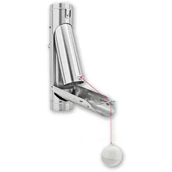 Regenwasserklappe Grömo mit Kugel automatisch, Zink, verschiedene Größen (Ausführung: Ø 76mm)