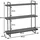 MCW Wandregal 60 x 18 x 60 cm Schwarz