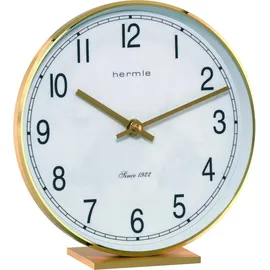 HERMLE Uhrenmanufaktur Tischuhr, Messing, Gold, 19cm x 18cm x 6,5cm