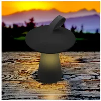 Spetebo LED Akku Tischleuchte Pilz 17 x 15 cm