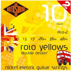 Rotosound Saiten, Roto Yellows R10DD 10-46 Doubledecker 2er Set