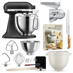 KitchenAid Artisan Küchenmaschine 5KSM185PS Brot-Back-Set Gusseisen Schwarz