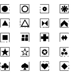 Reihe eines einzigen Symbols