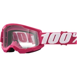 100%, Unisex, Sportbrille, Strata 2 MTB Clear Lens, Pink