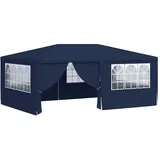 vidaXL Profi-Partyzelt 4 x 6 m inkl. Seitenteile blau