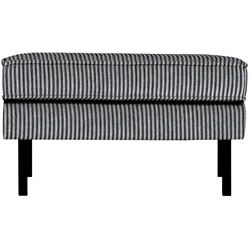 Hocker Rodeo aus Stoff, Schwarz/Grau