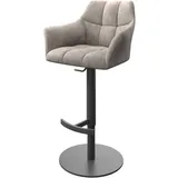 DeLife Barstuhl Yulo-Flex Vintage Taupe Drehfuß höhenverstellbar Metall