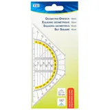 TSI Geodreieck 16 cm transparent