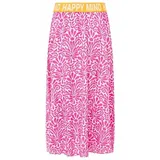 Zwillingsherz Maxirock Damen Floral Pink/Srosa S/M