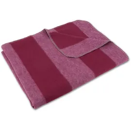 Setex Kuscheldecke 150 x 200 cm rot gestreift