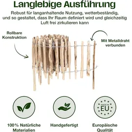 Creative Home Staketenzaun 500 x 60 cm Haselnuss