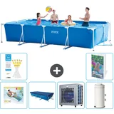 Rechteckiger Frame Pool - 450x220x84 Cm - 7-teilig  S33