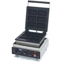 Maxima Waffeleisen Belgische Waffeln am Stiel - 6 Stück - 57 x 20 x 96 mm (je Waffel) - mit Timer