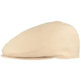Bullani Schiebermütze knautschbare Flatcap aus 100% Leinen beige XL