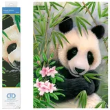 DIAMOND DOTZ® DD7.040 Original Diamond Painting Panda Prince“ 30 x 40 cm,