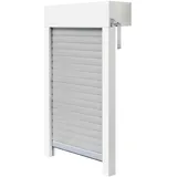 Schellenberg Aufsatzrollladen-Set für Fenster, 120 x 120 cm, weiß/grau