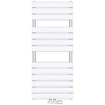 doporro Design Badheizung Flachheizkörper 120x50cm Weiß Paneelheizkörper Einlagig Horizontal Mittelanschluss Badheizkörper