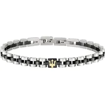 Maserati Iconic Armband Edelstahl schwarz-silber JM320AST08 Größe 21 cm
