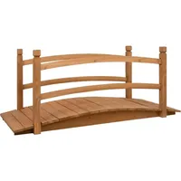 vidaXL Gartenbrücke 140 x 60 x 60 cm Braun