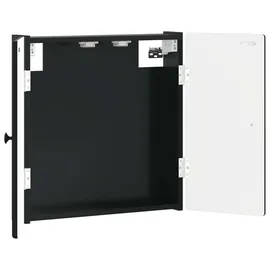 vidaXL Dartboard Schrank BREDA Schwarz 52,5 x 10,5 x 53,5 cm