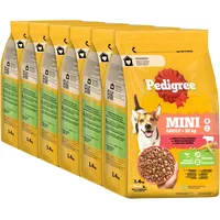 PEDIGREE Adult Hunde Trockenfutter Rind und Gemüse 6 x 1,4 kg