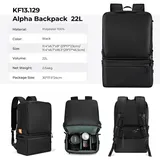 K&F Concept Alpha 2in1 (Fotorucksack, 22 l), Kameratasche, Schwarz