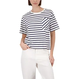 Monari T-Shirt mit Brusttasche Weiß 38