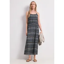 STREET ONE Midikleid Zick-Zack-Muster Blau 38