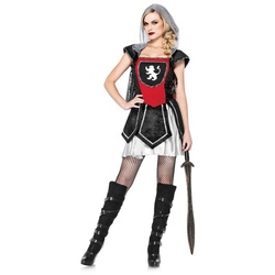Leg Avenue Kostüm Sexy Rittermaid, Aufregendes Ritterin Kostüm für heldenhafte Auftritte schwarz M-L