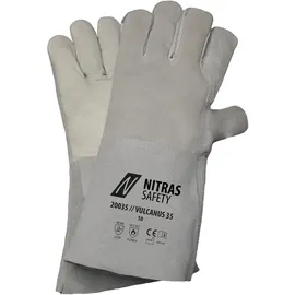 AS Arbeitsschutz GmbH Nitras, VULCANUS 35, Schweißerhandschuhe, grau 10