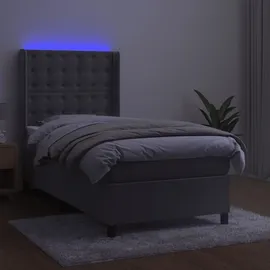 vidaXL Boxspringbett 100 x 200 cm Hellgrau