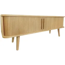 TV-Board WOODMAN "Rove", beige (natur), B:138cm H:49,5cm T:40cm, FSC-zertifizierter Holzwerkstoff, Sideboards, besonderes Design, in zwei Breiten, mit Eichenholzfurnier
