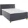 Home Affaire Boxspringbett HOME AFFAIRE "Harmones", grau (anthrazit), B:163cm L:210cm, Struktur (100% Polyester), Komplettbetten, Boxspringbett, in 3 Breiten, Härtegrad auch im Mix mit je 1 Matratze in H2 und H3