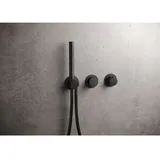 Herzbach MODUL7 PUSH Duschthermostat Unterputz für 1 Verbraucher Schwarz matt 70.701003.1.12