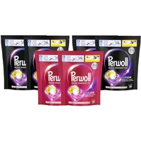 PERWOLL All-in-1 Caps-Set 3x 80 Waschladungen (240WL) 2x Black & 1x Color, All-in-1 Waschmittel Caps-Set reinigen sanft und erneuern Farben & Fasern, mit Dreifach-Renew-Technologie