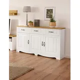 OTTO home Trinidad 148 x 89 x 37 cm Gelb / Weiß