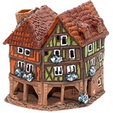 Dekohelden24 Keramik- Lichthaus - Fachwerkhaus - HandArt