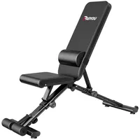 PASYOU Verstellebare Hantelbank mit 90 Grad Multifunktions Trainingsbank Schrägbank Schnell Zusammenklappbare Bankdrücken Bank für Zuhause 400KG Gewichtbelastung Langhantelablage