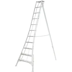 Niwaki Aluminium 3-Holm-Gartenleiter silber - versch. Ausführungen
