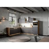 Held Küchenzeile Turin 300 cm Grau