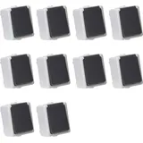 ETT 10er Set Feuchtraum Steckdose Serie TAFF Aufputz IP44 250V grau