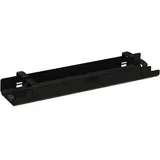 SOENNECKEN Kabelkanal horizontal beidseitig abklappbar für Tische B1200mm sw