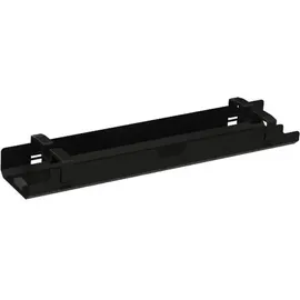 SOENNECKEN Kabelkanal horizontal beidseitig abklappbar für Tische B1200mm sw